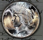 * 1923-D * CHOICE to GEM BU MS PEACE SILVER DOLLAR * FROM ORIGINAL BANK BAG *
