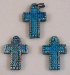 br9/8 Karlsruhe Majolica 1940s 3 Trinkets