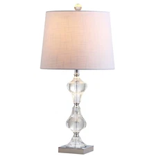 JYL2038A Chloe 26" Crystal LED Table Lamp Transitional Glam Contemporary Beds...