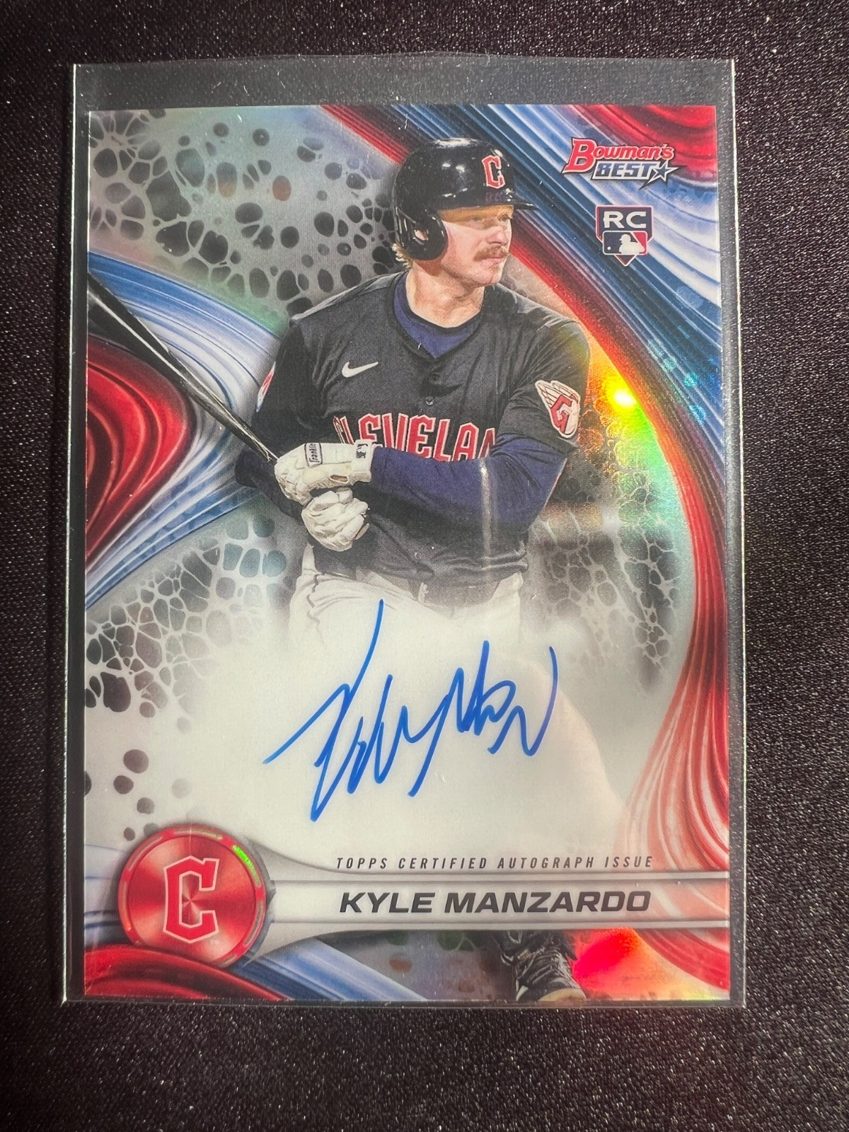 2024 Bowmans Best Kyle Manzardo Best Of 2024 Rookie Refractor Auto #B24-KM