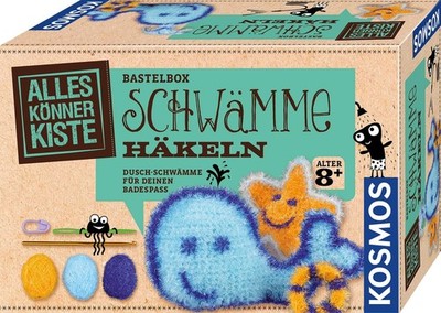 Kosmos 604622 AllesKönnerKiste Crochet Sponges, Creative Craft Set for Bath 