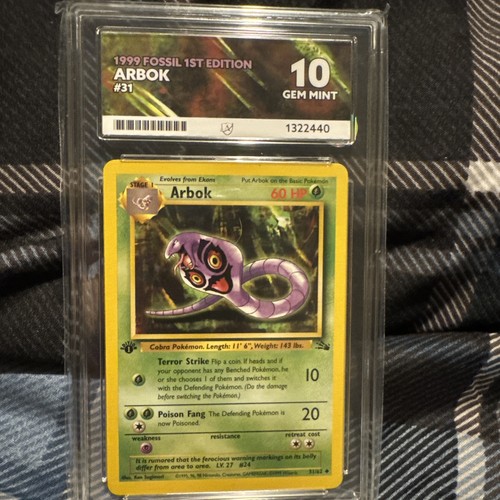 Arbok (1st Edition) graded ACE 10 for sale on eBay