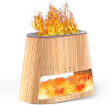 Himalayan Salt Lamp Humidifier -Aromatherapy Diffuser-8 Color Lighting w/Remote