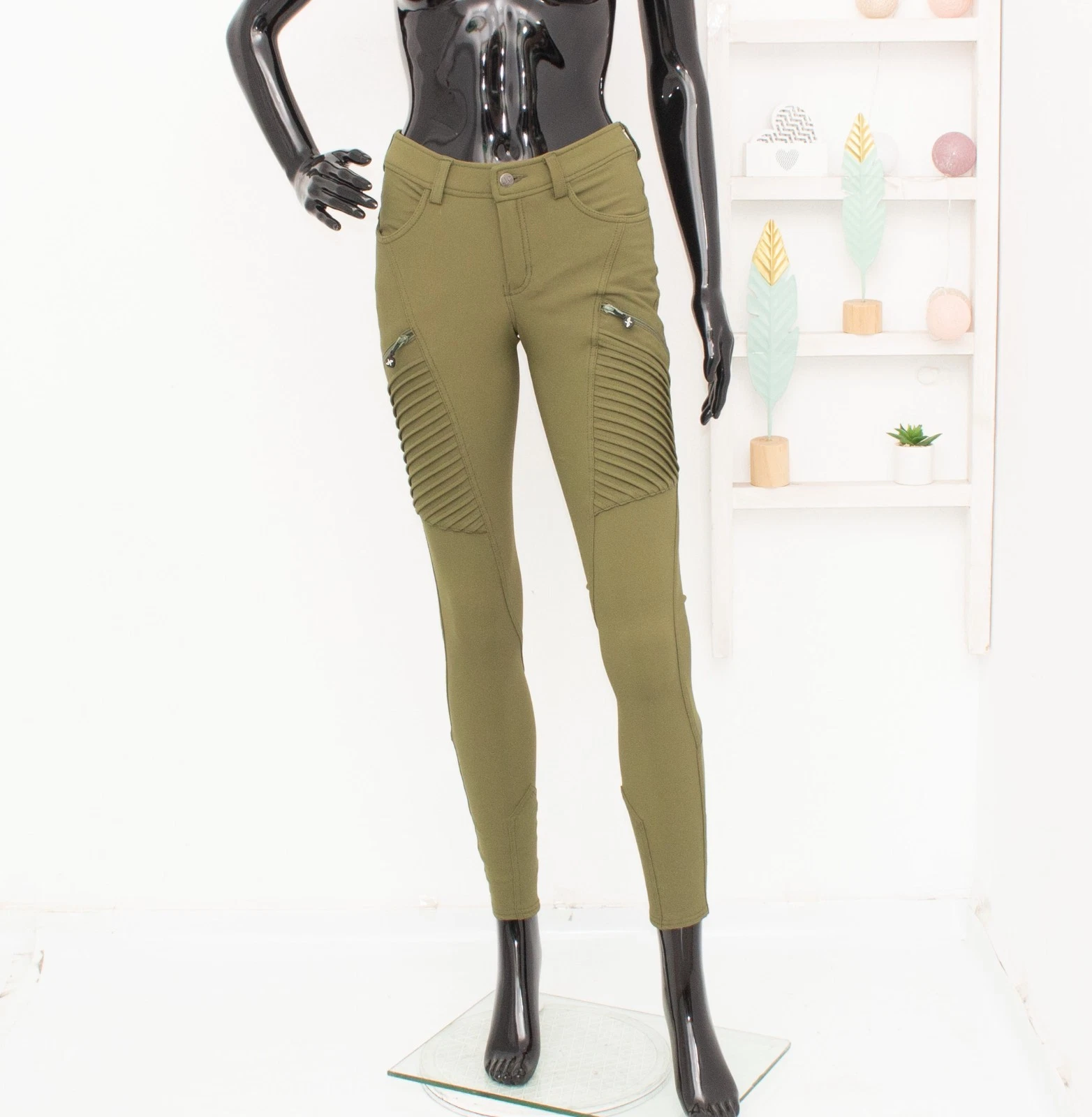 Revolution Race RVRC Pusher Jeans Green Pants Softshell Trousers Ladies S/36