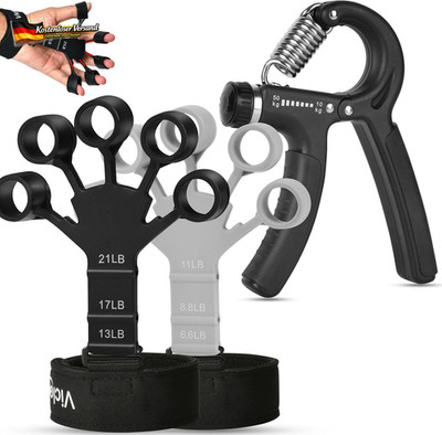 Fingerkraft Trainer Set für Handtraining, verstellbar, leicht & tragbar