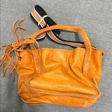 NWOT Margot New York Genuine Leather Crossbody Purse Snap Close Gold  Black