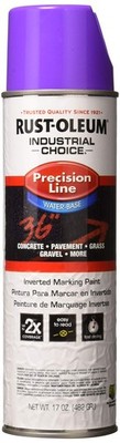 Rust Oleum M1800 Fluorescent Purple Spray 17 OZ for Marking Concrete and Grass