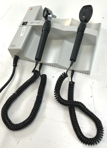 Heine EN100 Otoscope Ophthalmoscope Set W/ BETA 200 Heads Nice Clean TESTED