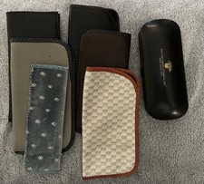 Vintage Eyeglass Cases Lot of 7 Mixed Soft Hard Cases Assorted Styles