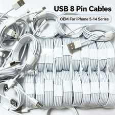 Bulk Lot USB Fast Charger Cable For iPhone 14 13 12 11 XR 8 7 6 5 Charging Cord