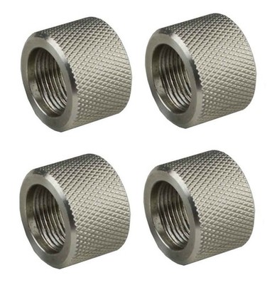4 PC Stainless Steel Thread 5/8x24 TPI Protector Cover,  308 Wall Type Design