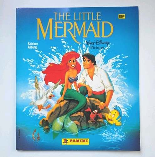 Vintage Panini Disney The Little Mermaid Sticker Album Book UNUSED (EMPTY) U.S.