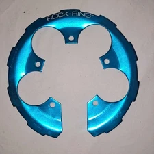 NOS girvin  Rock Ring Chainring Protector - turquoise aqua Ref 4