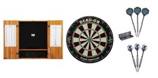 Bristle Dartboard  Oak Cabinet  Rhino Tungsten Darts  Raven Steel Set