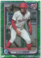 2024 Bowman Chrome  #BCP-72 Elijah Green Prospects Lunar Glow Refractor