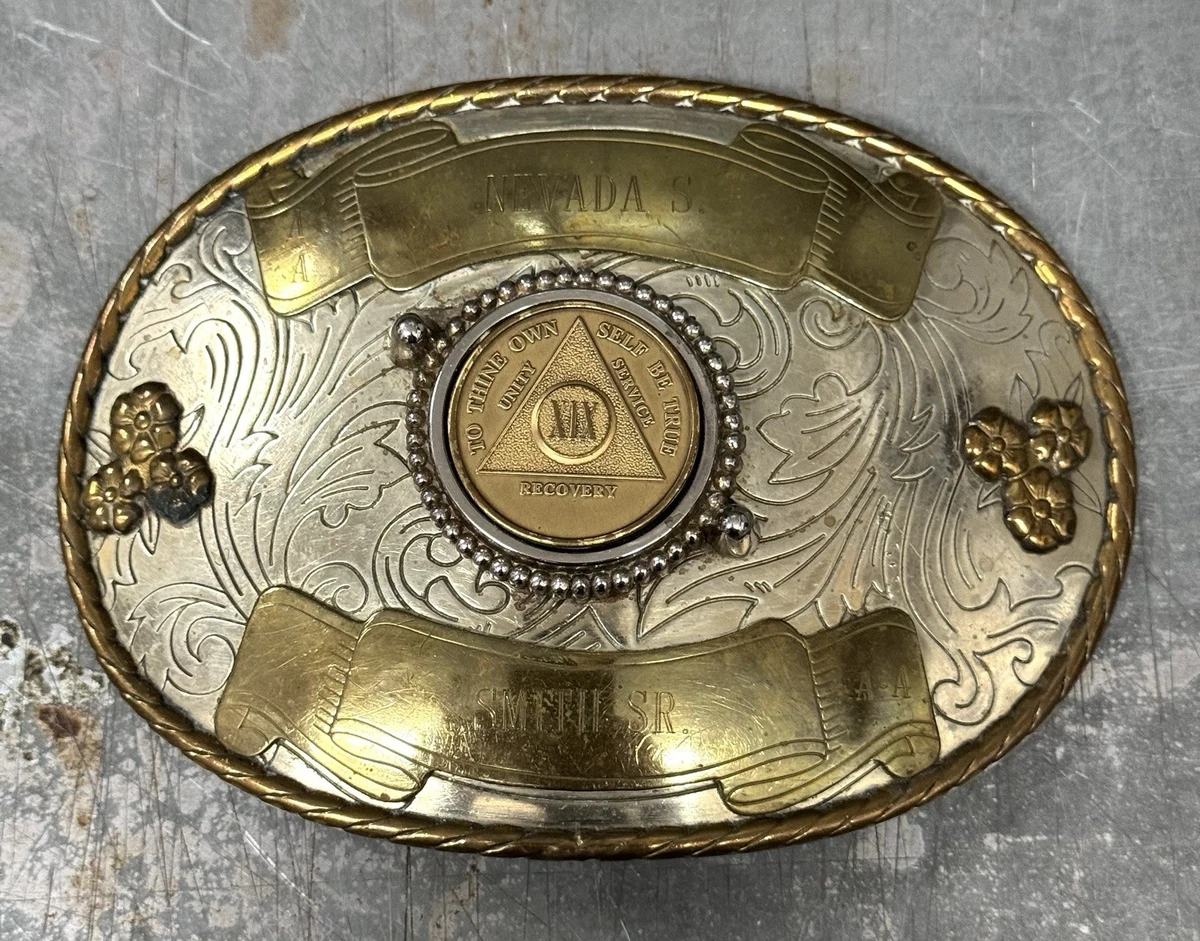 C.S.PH 1981 Reserve Hunter Hack Silverado Silversmiths Silver Overlay Buckle VTG VTG The Simpsons Bradford Exchange Christmas Ornaments Lot  main image 2
