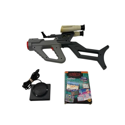 Vintage Menacer Light Gun Bundle For Sega Genesis Tested & Working