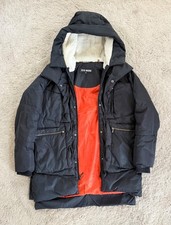 Steve Madden Black Hooded Puffer Coat size S/P 