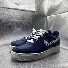 Nike Air Force One AF1 LV8 GS Navy Blue White Size 6.5 Leather  CZ7878-400 