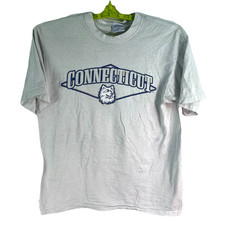 VTG University Of Conn Huskies T-Shirt Men?s SZ L Grey All Sport Single Stitch