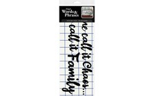 Vinyl SomeCallItChaosWeCallItFamily Blk 5.5x14.25"