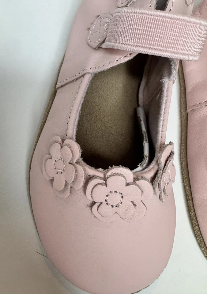 Zapatos de Cuero Robeez Suelas Suaves Rosa Lt Bebé Niña Talla 18-24 Meses Brianna Foto 3 de 4