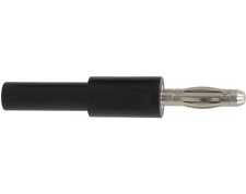 Donau Elektronik Adapter Stecker 4 mm - Buchse 2 mm schwarz / 1031