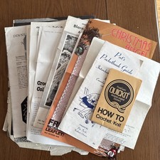 Large Lot Assorted Knit Crochet Pattern Leaflets