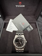 TUDOR Royal M28600 41mm Black Roman Dial Day-Date Steel Bracelet Box Papers