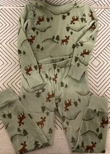   Carter's Boy Cozy Pajamas Moose Deer Woodland Size 4T  