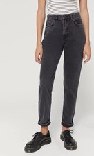 BDG Urban Outfitters High-Rise Mom Jeans Washed Black Size 28