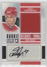 2013-14 ITG Decades 1990s Rookie Jersey and Black /3 Scott Niedermayer Auto 0q7j