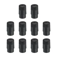 Potentiometer Control Knob ABS Guitar Knob 180 Degrees Rotary Knob Black 10PCS