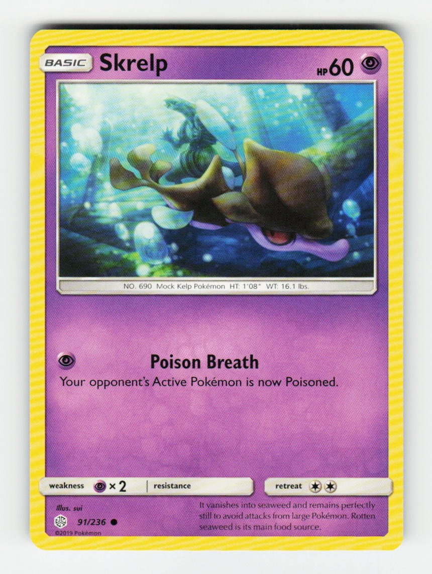 Skrelp SM - Cosmic Eclipse 91/236 Pokemon Common NM