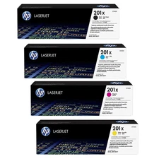 HP 201X Black, Cyan, Magenta, Yellow High-yield Toner Cartridges (4-pack)