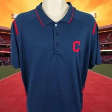 Cleveland Indians Men's Antigua Polo Shirt Size XL MLB Team Fashion Field Wear