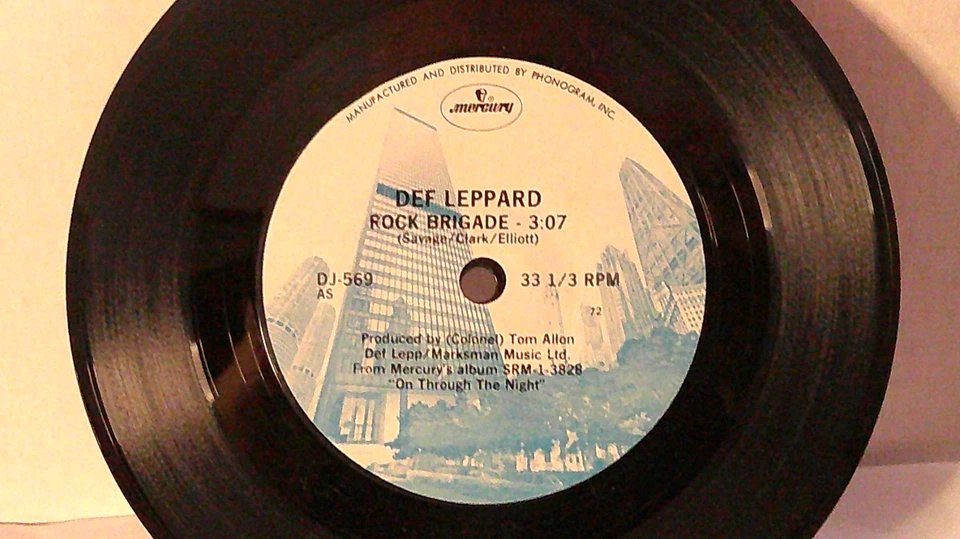 Def Leppard,Brains,Scorpions,Merc."Rock Brigade"US,7" EP w P/S,1980 PROMO only! - Image 2 of 2