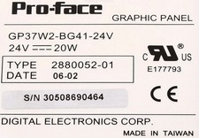 GP37W2-BG41-24V PRO-FACE - Reconditionné - Garantie 24 mois
