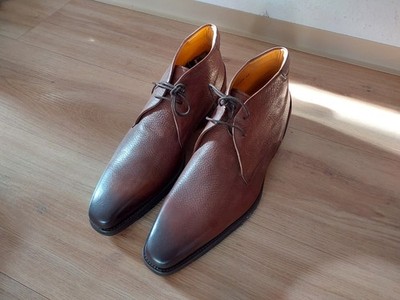 NEUE Magnanni 45 ungetragene braune Schuhe für Herren Handarbeit