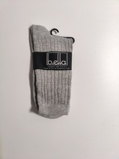 b.ella - Woman's socks - grey- viscose blend - Made in USA **F15**