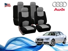 For all Audi car seat cover grey cloth full 5 seat soft touch comfy design