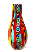 Very Rare Rare Signed Murano Ballarin Murrine Millefiori Vase (1 of Only 2)  N.1