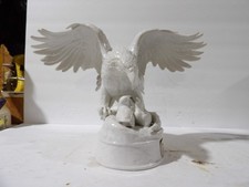 McCormick All White Porcelain American Bald Eagle Decanter