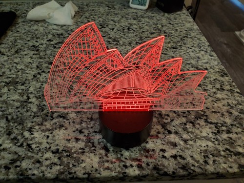 3D Sydney Opera House Night Lt, Multi-colored, Battery Operated
