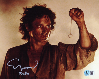 #ad Elijah Wood Signed 8x10 Photo Lord of the Rings Autograph Beckett Witness $100.00