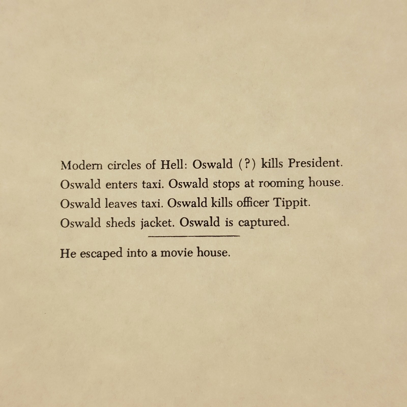 Image 2 of The Doors Movie Production Used Jim Morrison Poem "Hell" Val Kilmer Prop