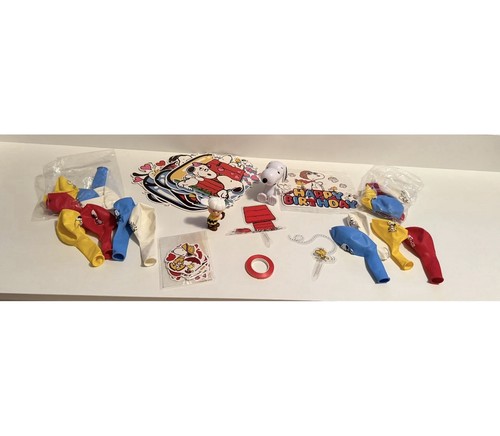 Peanuts Snoopy Charlie Brown Party Banner Balloons Figures Cake Cupcake Toppers