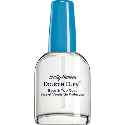 Double Duty , Base and Top Coat, Quick Dry, Long Lasting, Streak-Free Shine, Cle