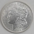 1921 Morgan Silver Dollar $1 Uncirculated BU 90% Silver Philadelphia