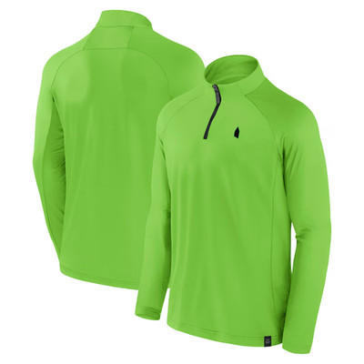 Everton Football 1/4 Zip Herren Grün Aktiv Freizeit Midlayer Oberteil - Neu